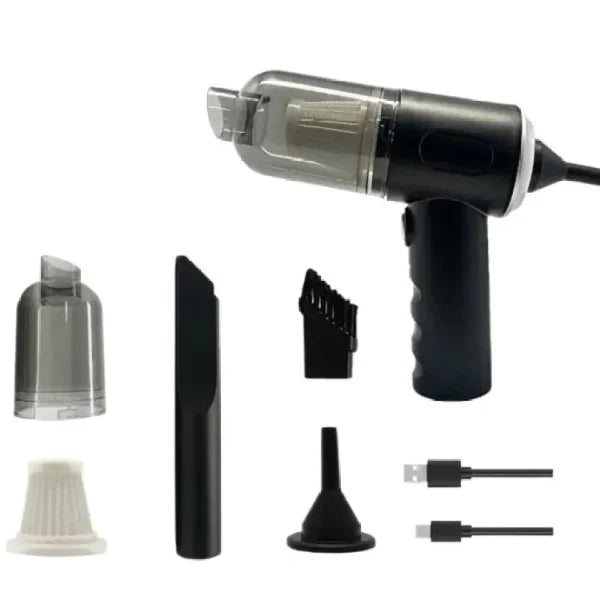 3 In 1 Portable Vacuum Cleaner Duster Blower Air Pump Wireless Hand-held Cleaning For Car Home – As 228