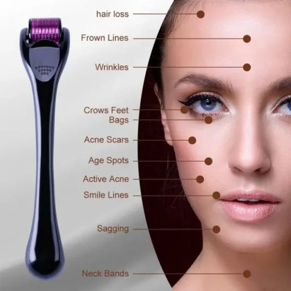 Derma Roller Titanium Mezoroller 0.5mm Microneedle For Facial Skin Care Hair-loss Treatment Tool