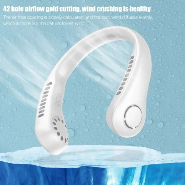 Portable Rechargeable Fan Bladeless Neck Fan (random Color)